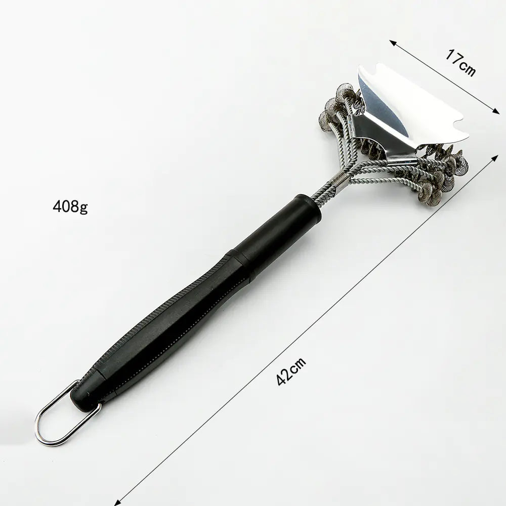 Set de Cepillos para Parrilla BBQ de Acero Inoxidable