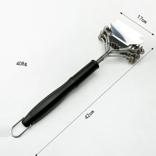 Set de Cepillos para Parrilla BBQ de Acero Inoxidable