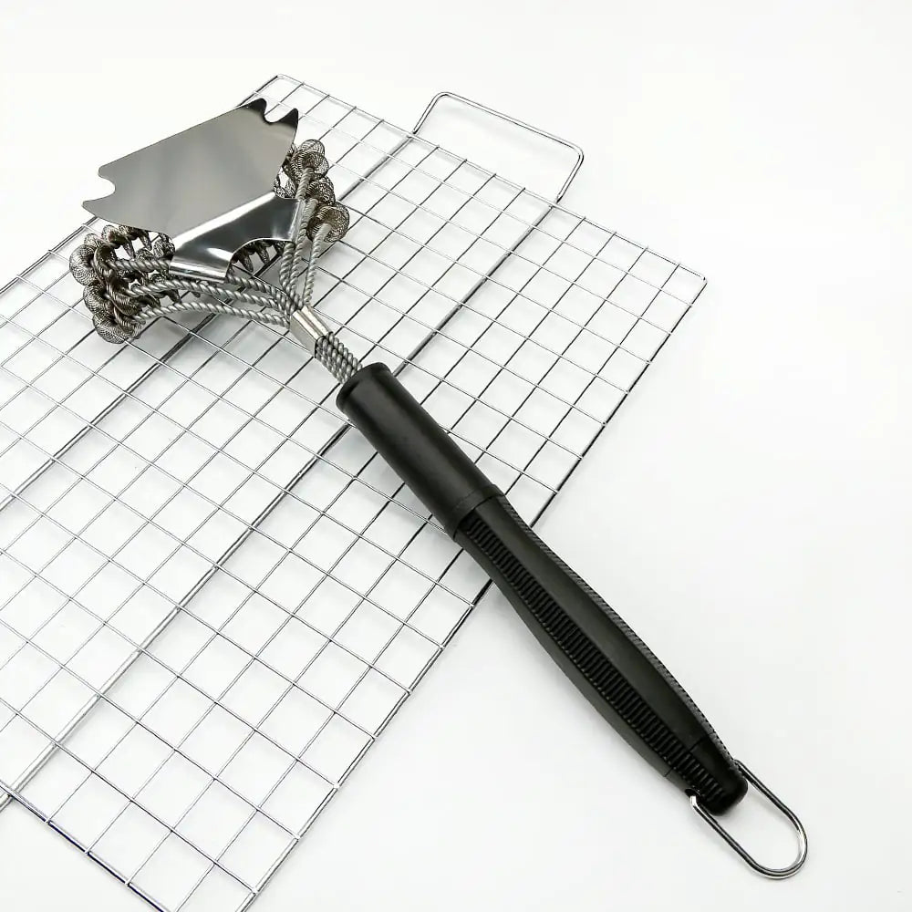Set de Cepillos para Parrilla BBQ de Acero Inoxidable